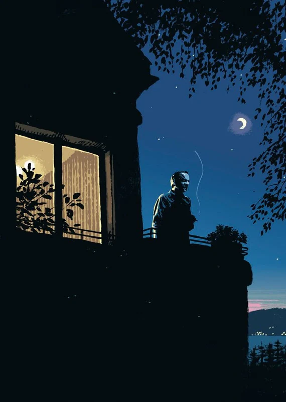 Modern abstract composition with bold colors